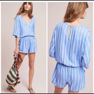 Anthropologie Beachgold Romper
